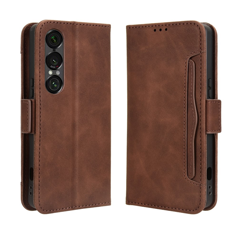  Sony Xperia 1 VII Fodral Med Avtagbart Kortfodral Brun