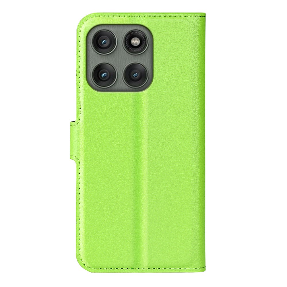  Motorola Edge 60 Pro Fodral Litchi Läder Grön