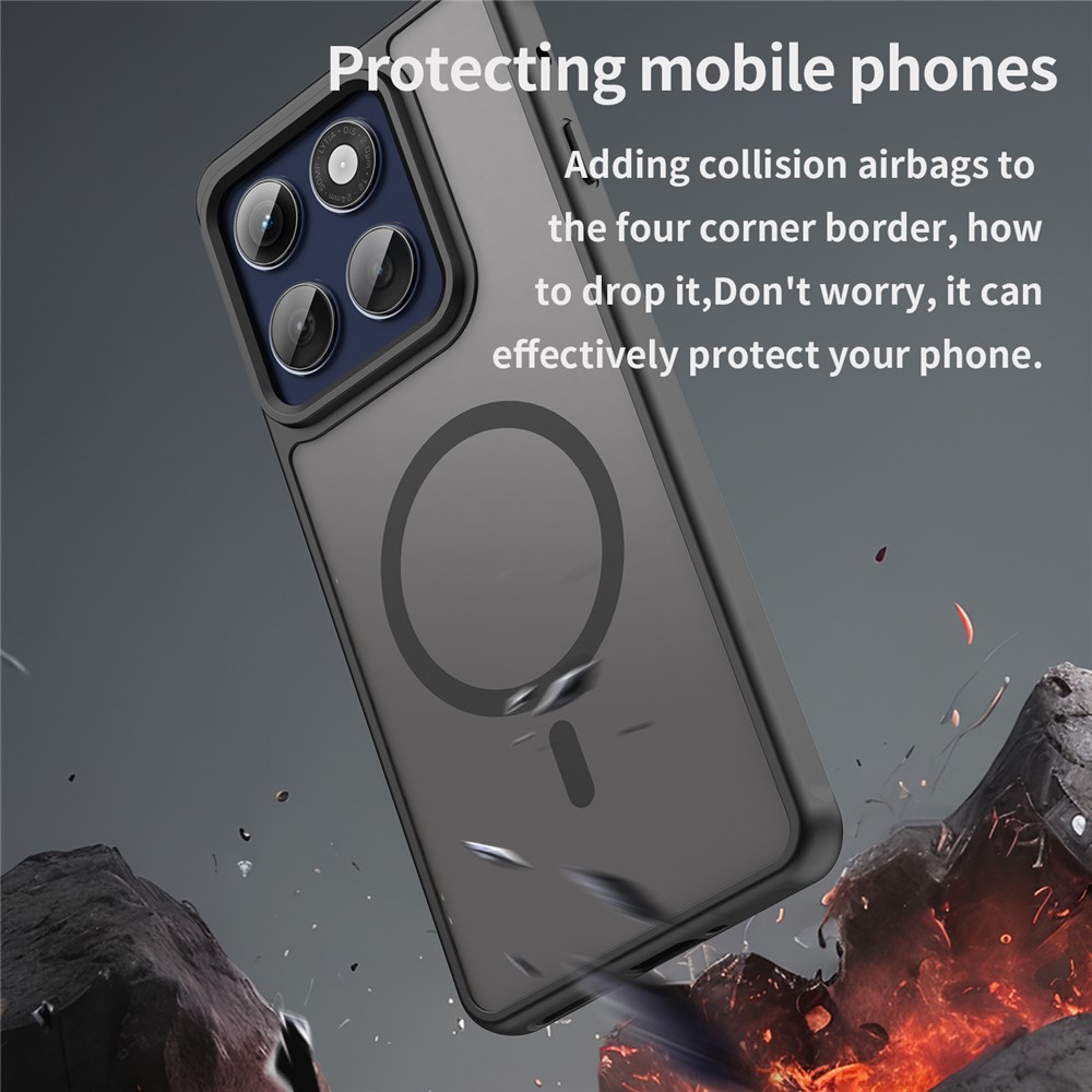  Motorola Edge 60 Pro Skal MagSafe Hybrid Svart