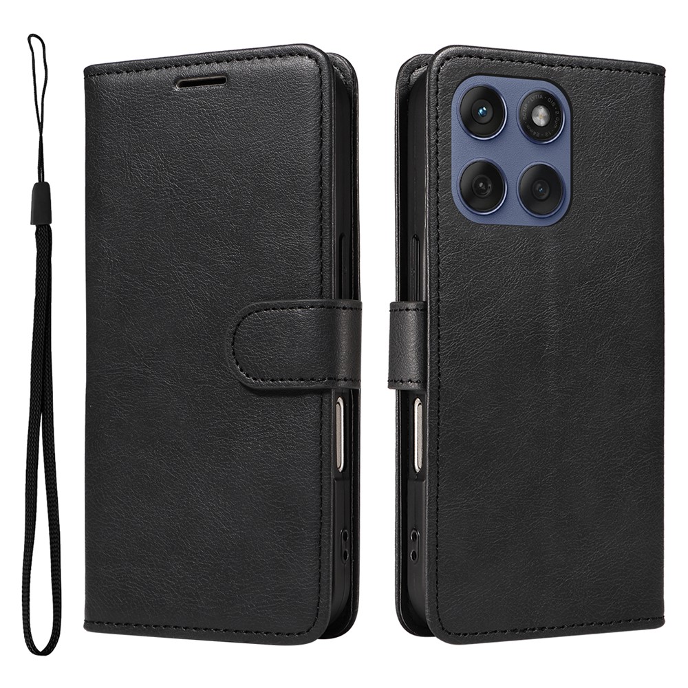  Motorola Edge 60 / 60 Pro / 60 Fusion Fodral Läder Svart