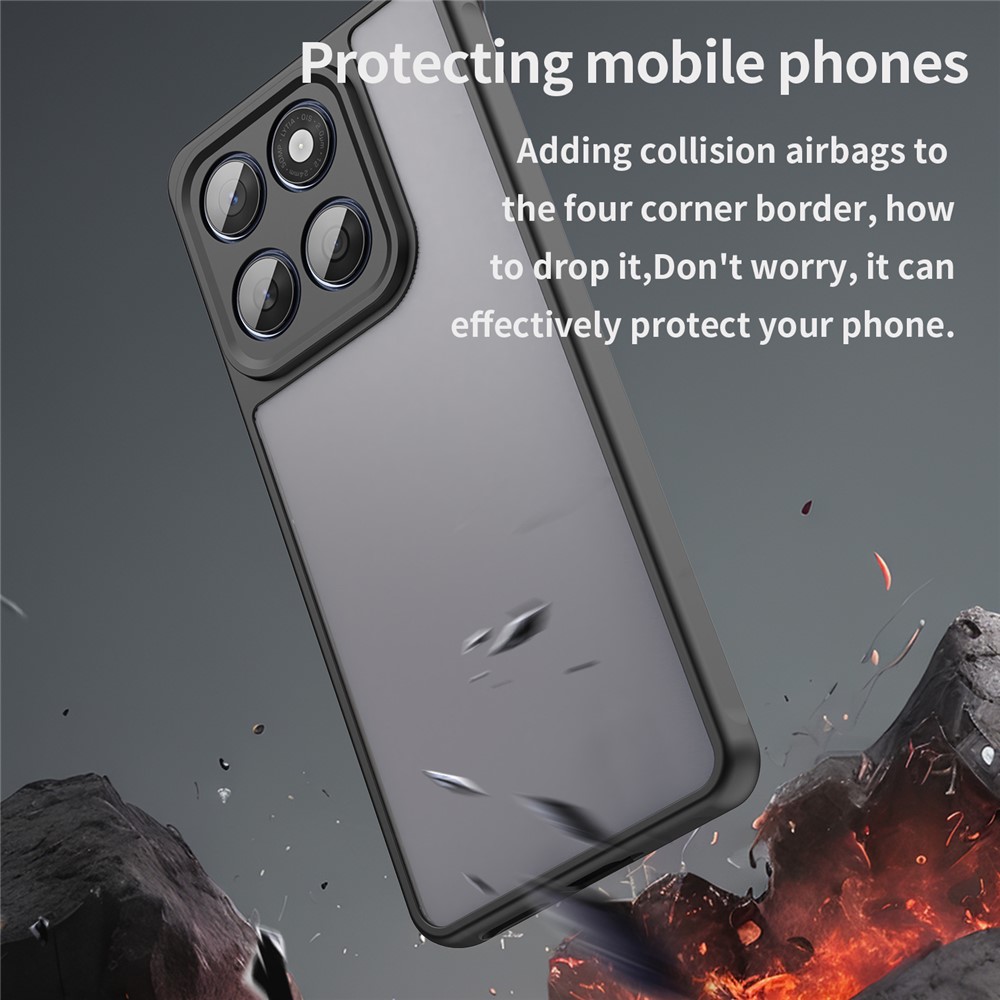  Motorola Edge 60 / 60 Fusion Skal Hybrid Frosted Svart