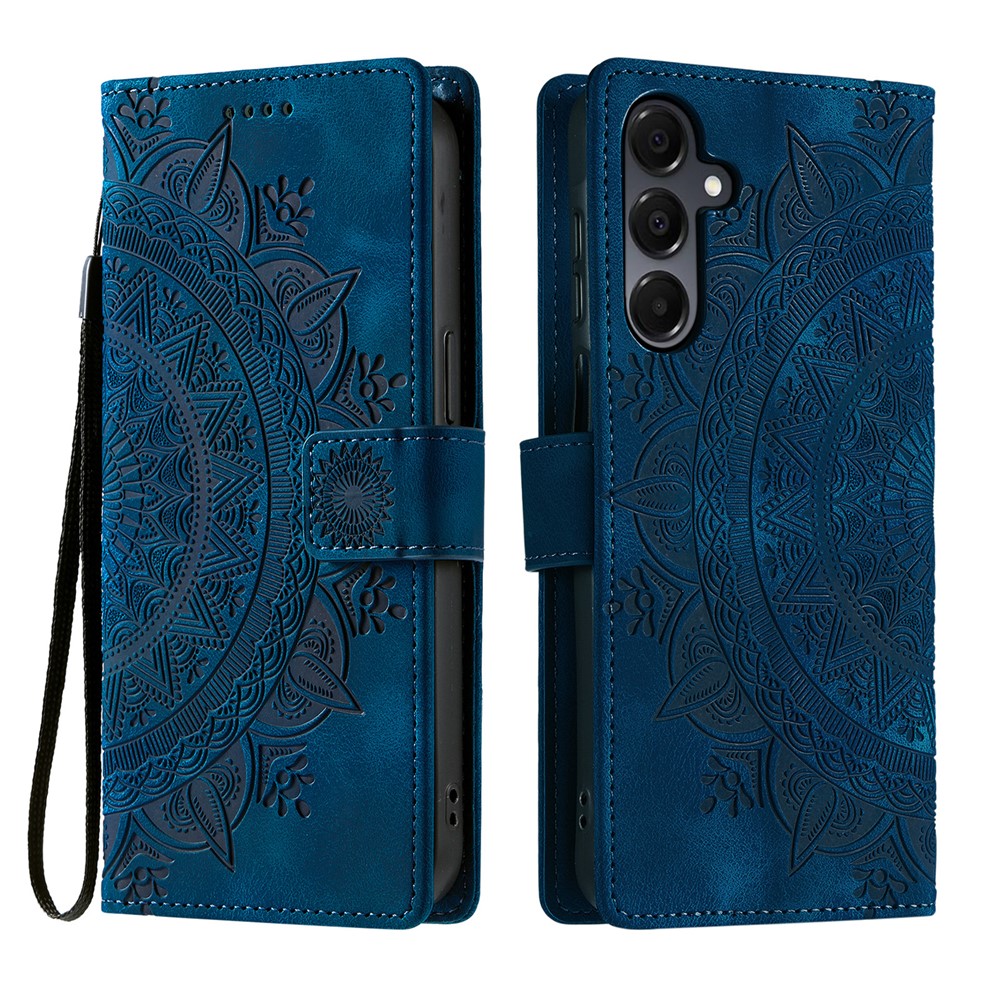  Samsung Galaxy A27 Fodral Mandala Läder Blå