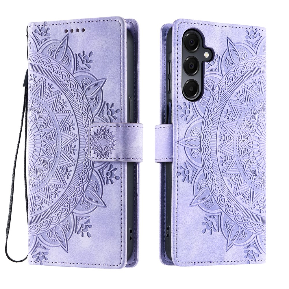  Samsung Galaxy A27 Fodral Mandala Läder Lila
