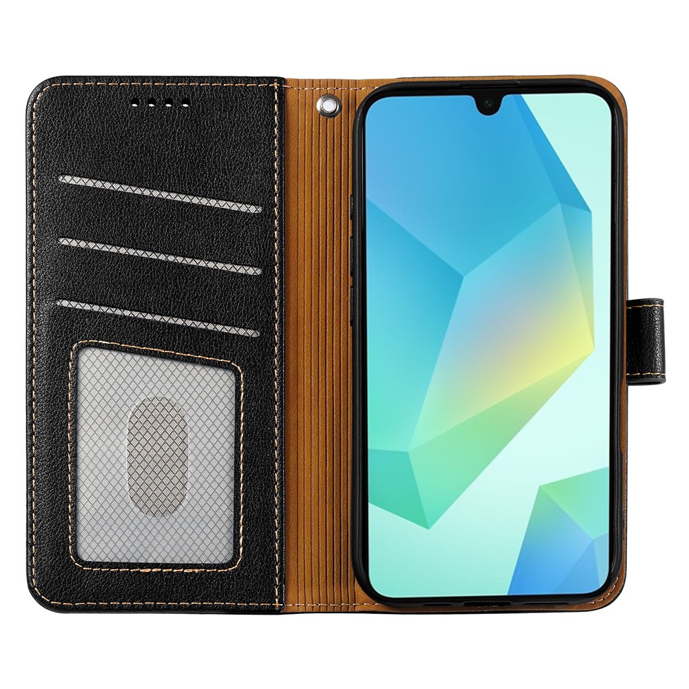  Samsung Galaxy A27 Plånboksfodral Läder Svart