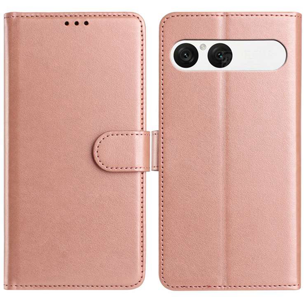  Sony Xperia 10 VII Fodral Multifunktionellt Läder Roséguld