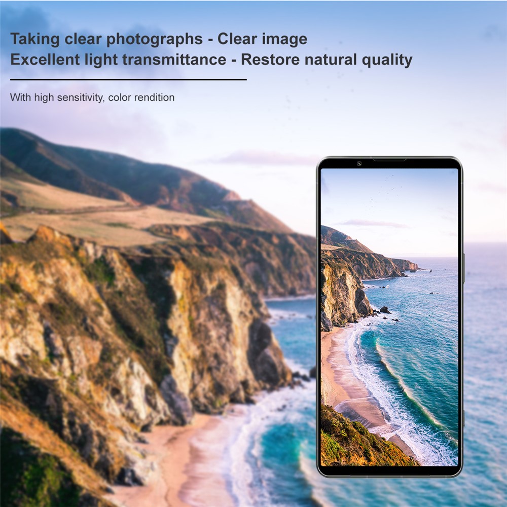 IMAK IMAK Sony Xperia 1 VII Linsskydd Härdat Glas Svart