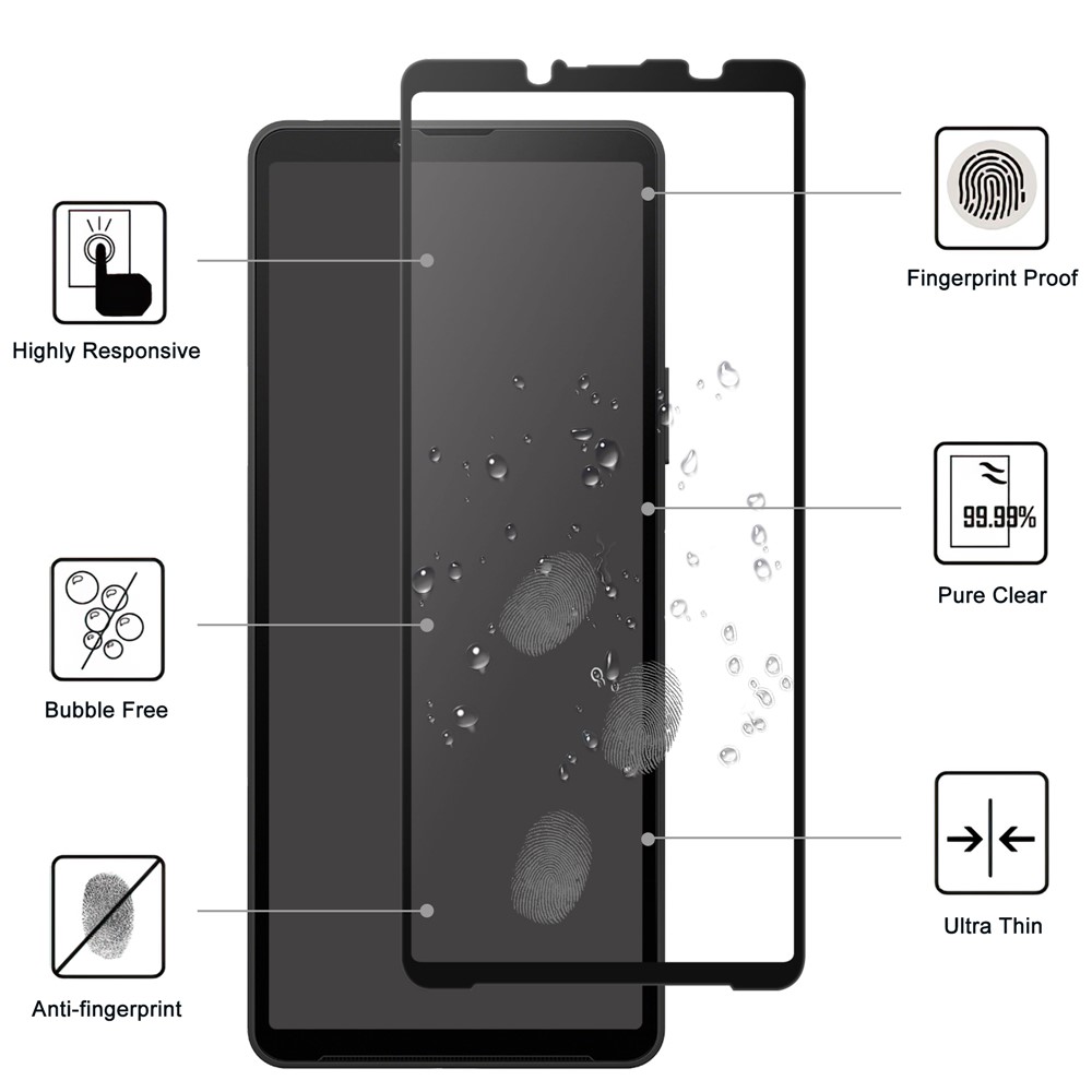  Sony Xperia 10 VII Skärmskydd Heltäckande Härdat Glas