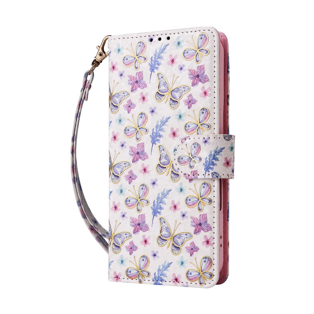  iPhone 17 Fodral RFID Läder Fjärilar / Blommor