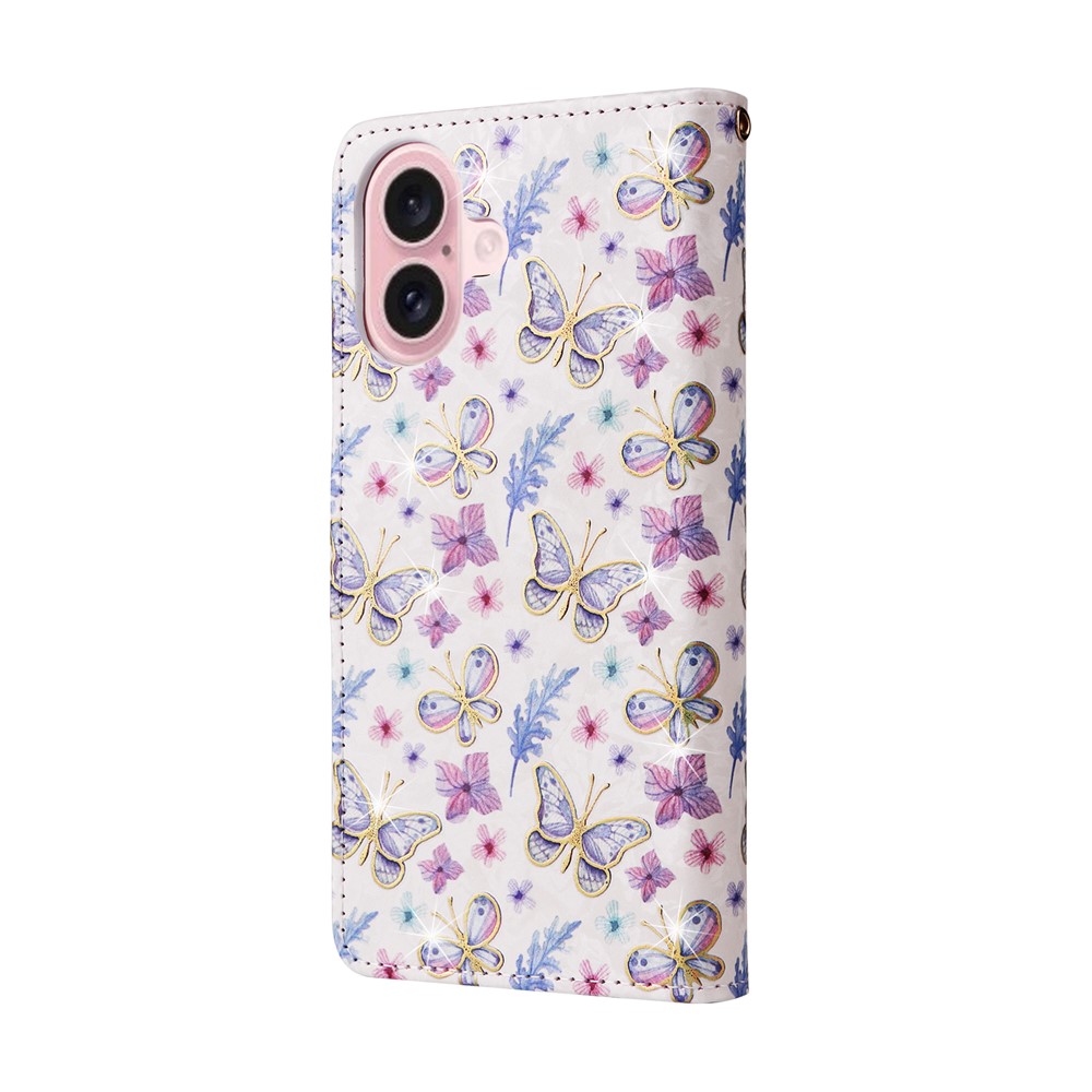  iPhone 17 Fodral RFID Läder Fjärilar / Blommor