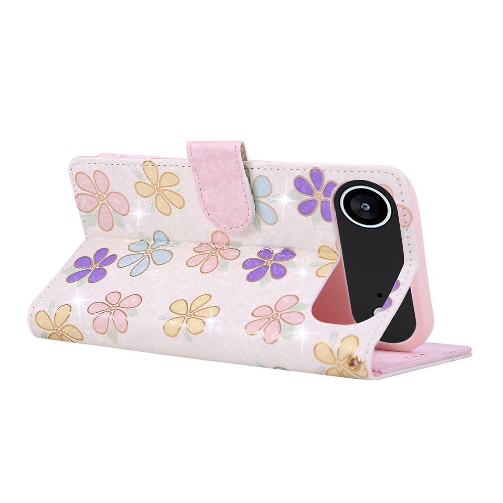 iPhone Air Fodral RFID Läder Färgglada Blommor