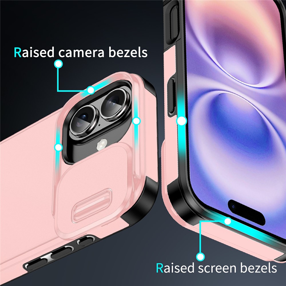  iPhone 17 Skal Hybrid Armor CamCover Rosa