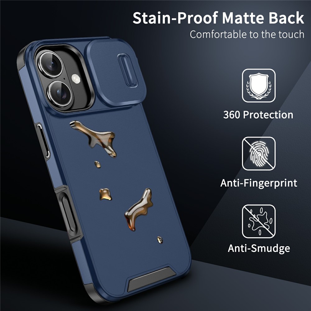  iPhone 17 Skal Hybrid Armor CamCover Blå