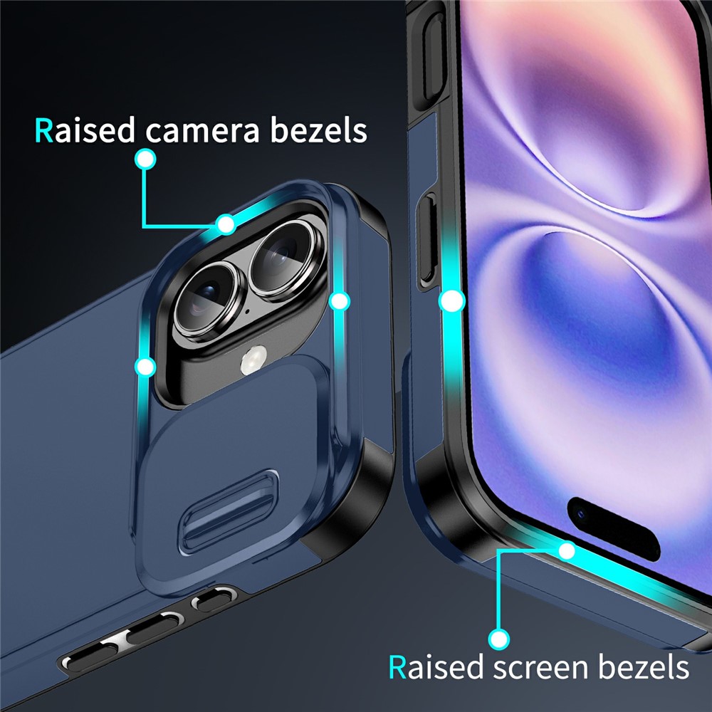  iPhone 17 Skal Hybrid Armor CamCover Blå