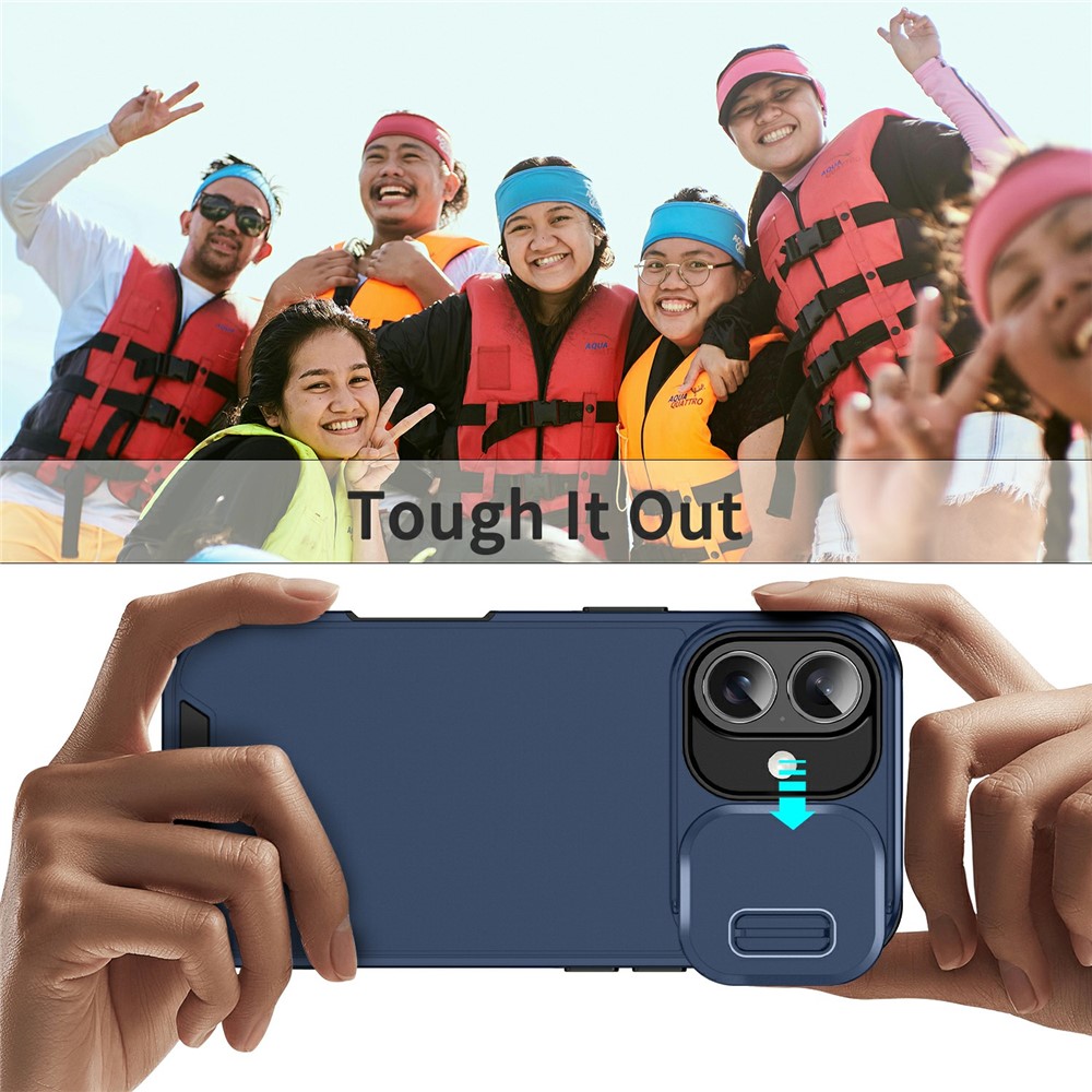  iPhone 17 Skal Hybrid Armor CamCover Blå