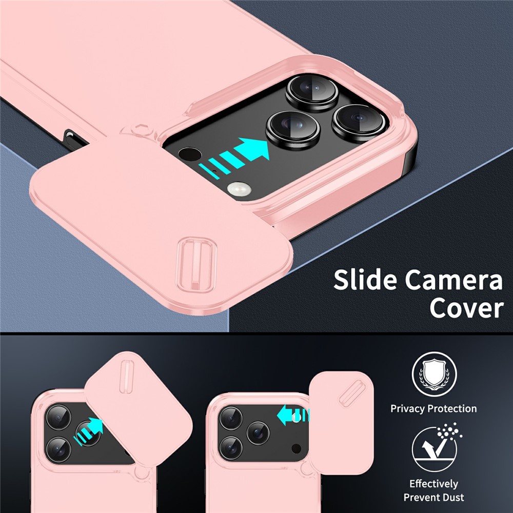  iPhone 17 Pro Skal Hybrid Armor CamCover Rosa