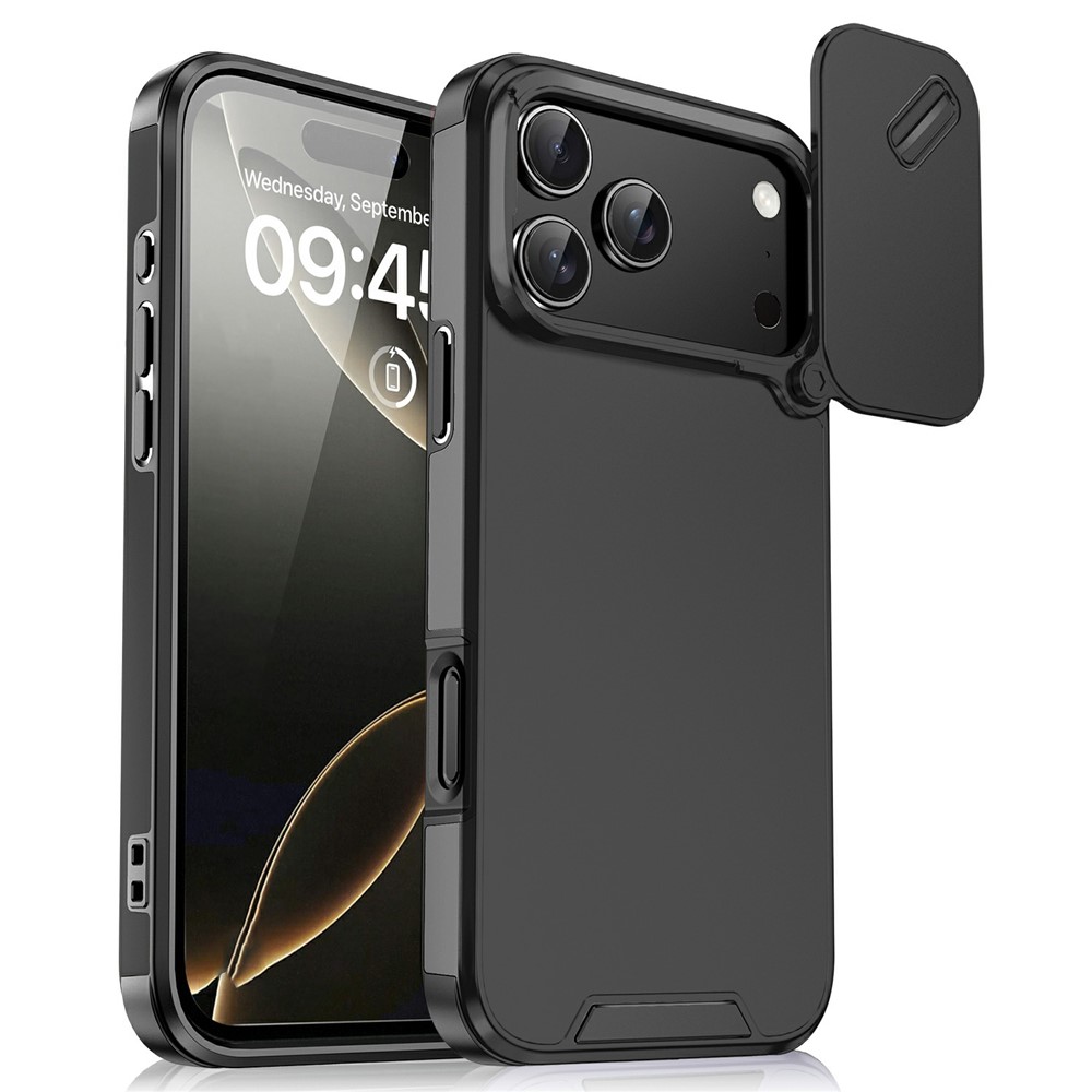  iPhone 17 Pro Skal Hybrid Armor CamCover Svart