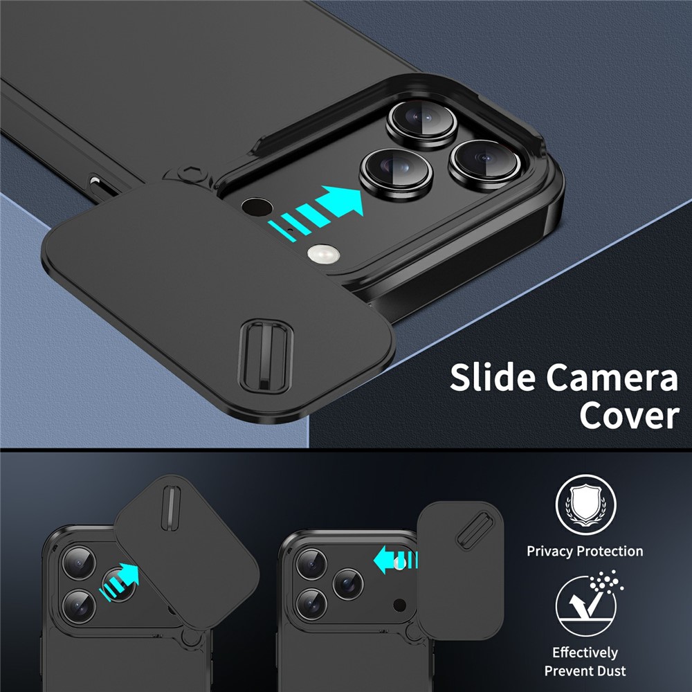  iPhone 17 Pro Skal Hybrid Armor CamCover Svart