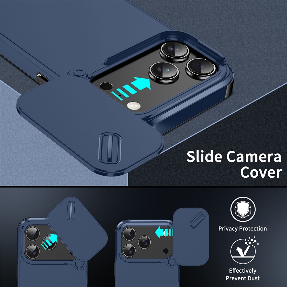  iPhone 17 Pro Skal Hybrid Armor CamCover Blå