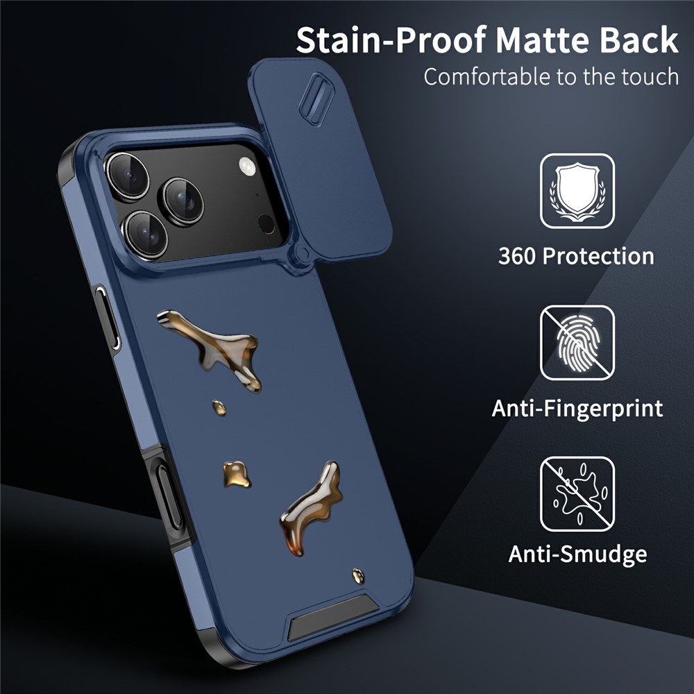  iPhone 17 Pro Skal Hybrid Armor CamCover Blå