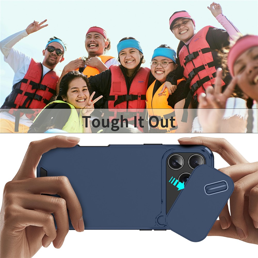 iPhone 17 Pro Skal Hybrid Armor CamCover Blå
