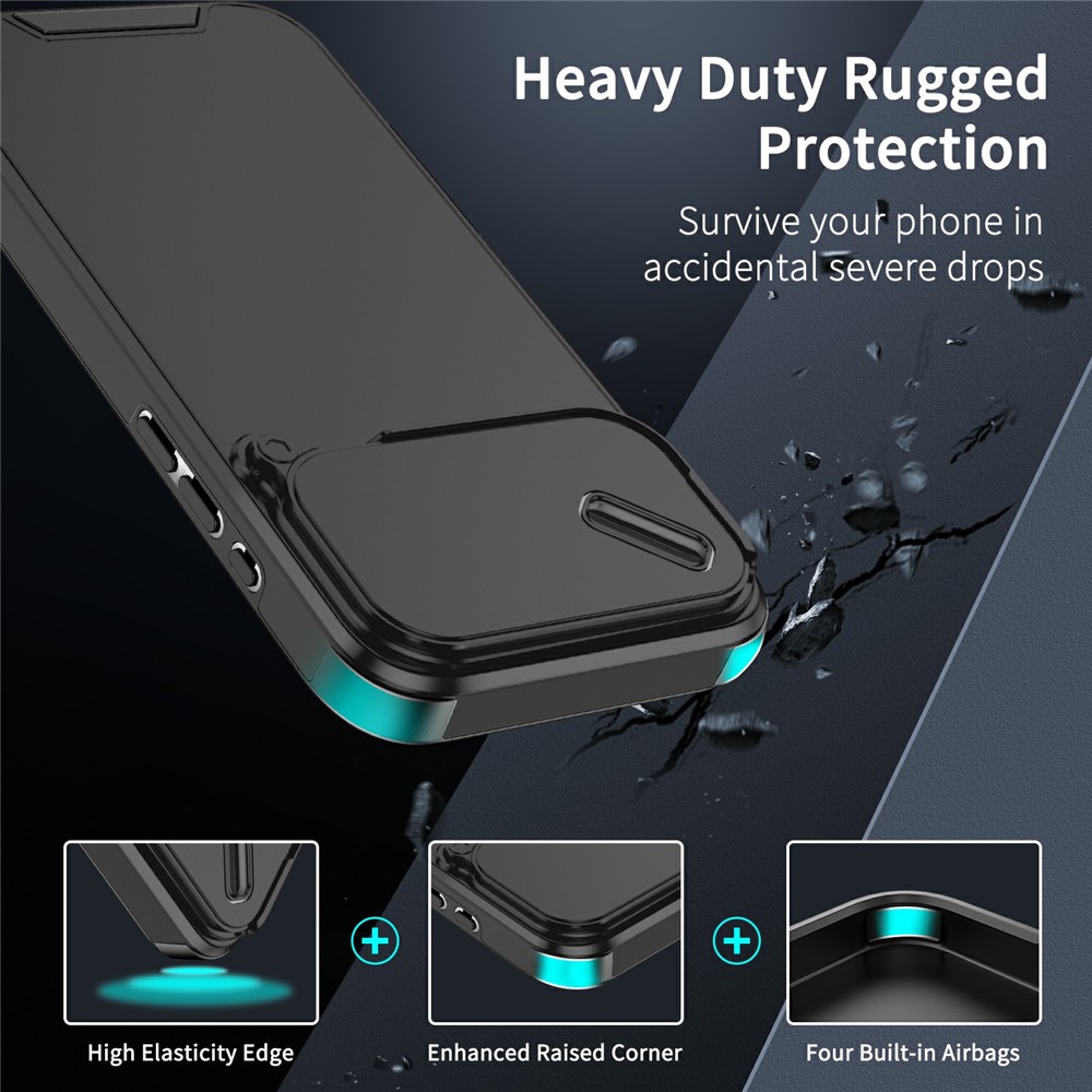  iPhone 17 Pro Max Skal Hybrid Armor CamCover Svart