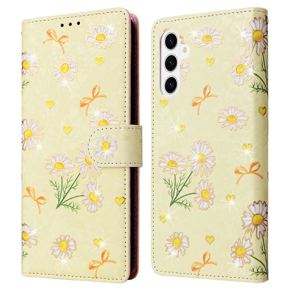  Samsung Galaxy S26 Plus Fodral RFID Läder Yellow Daisy