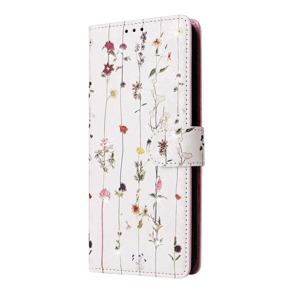  Samsung Galaxy S26 Plus Fodral RFID Läder Små Blommor