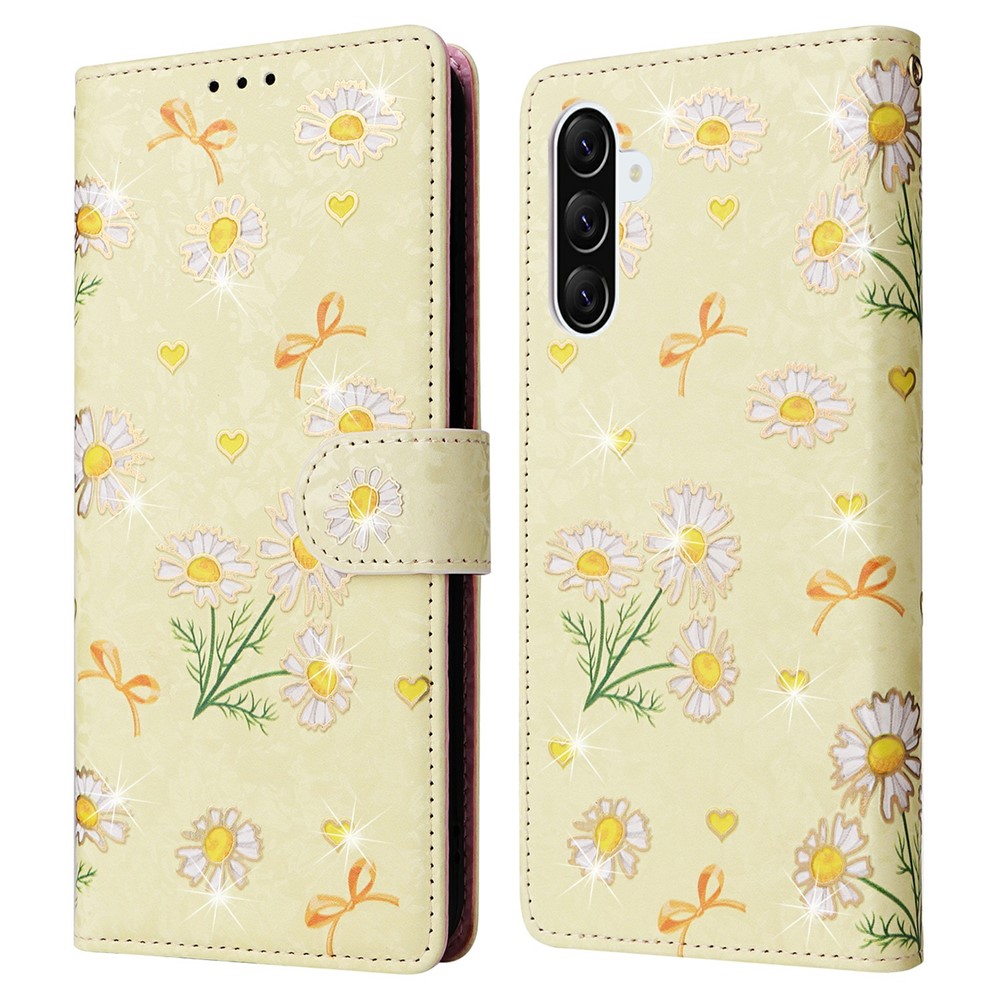  Samsung Galaxy A37 5G Fodral RFID Läder Yellow Daisy