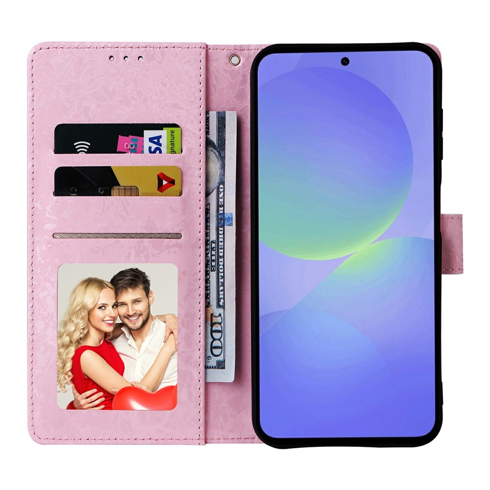  Samsung Galaxy A57 5G Fodral RFID Läder Färgglada Blommor