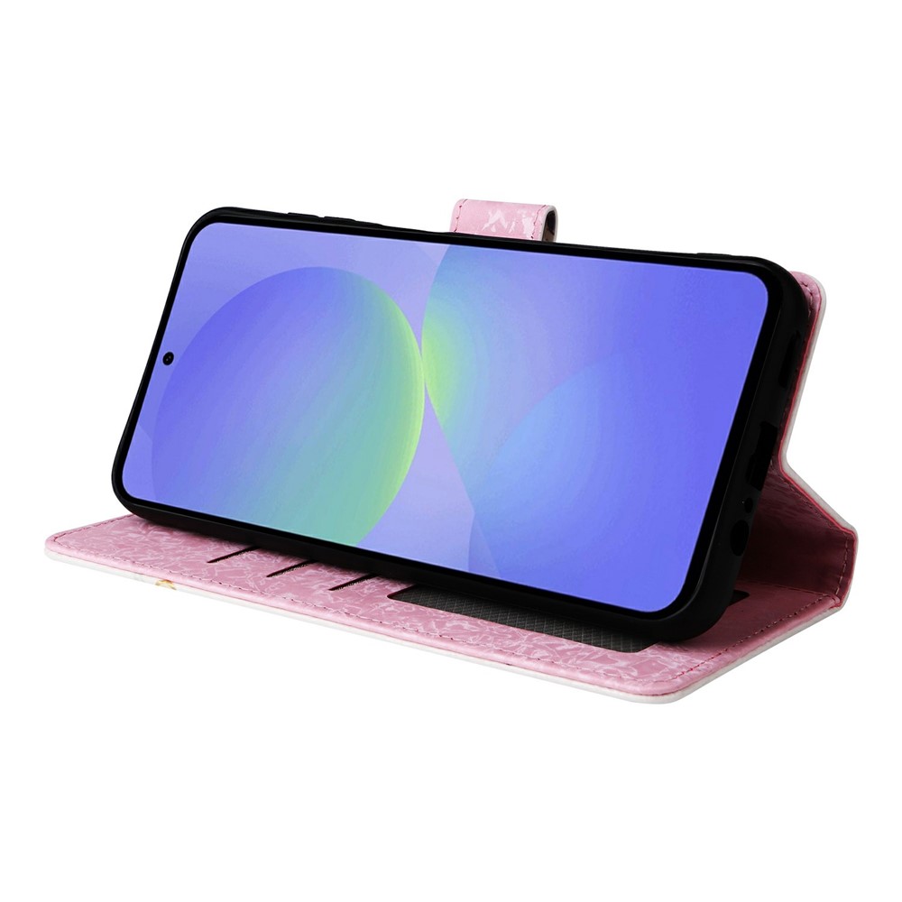  Samsung Galaxy A57 5G Fodral RFID Läder Färgglada Blommor