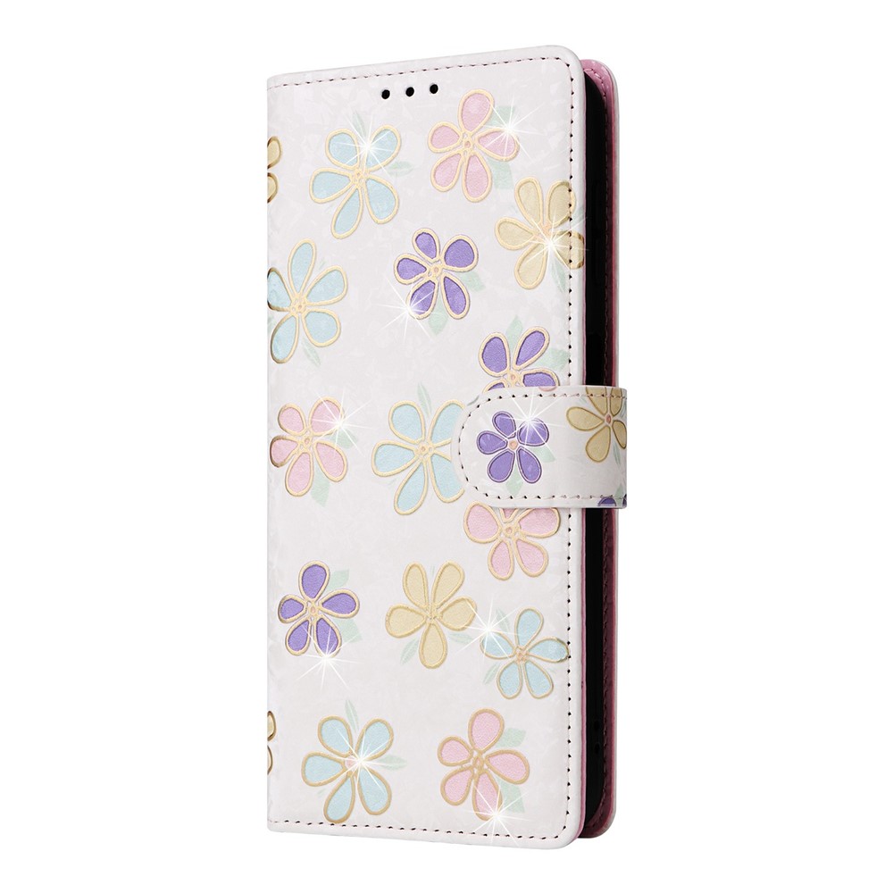  Samsung Galaxy A57 5G Fodral RFID Läder Färgglada Blommor