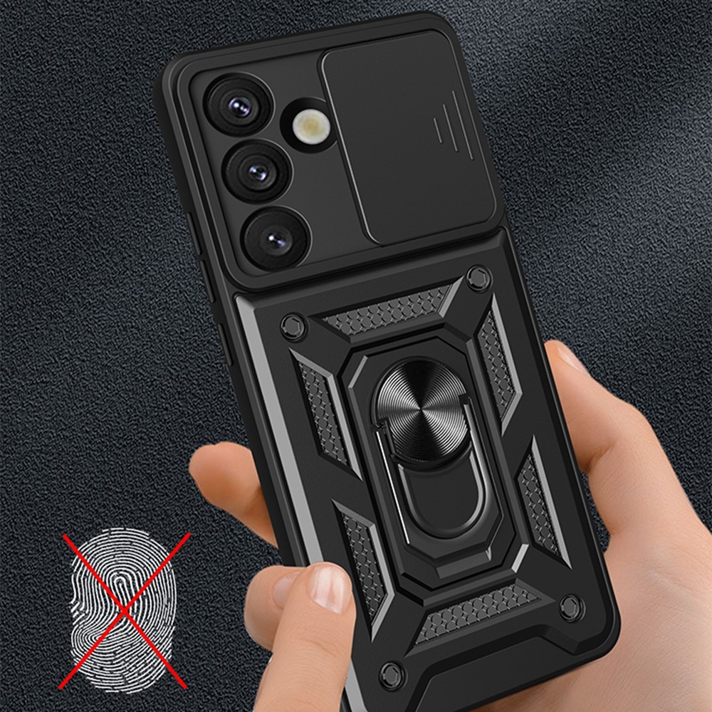  Samsung Galaxy S26 Skal CamShield Ring Hybrid Blå