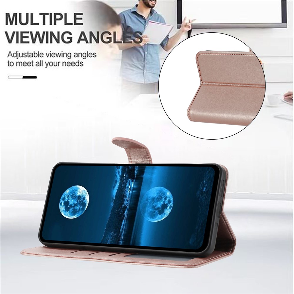  Samsung Galaxy S26 Fodral Läder Roséguld