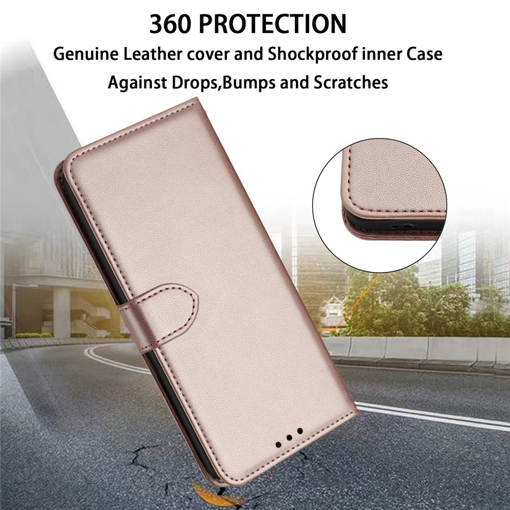  Samsung Galaxy S26 Fodral Läder Roséguld