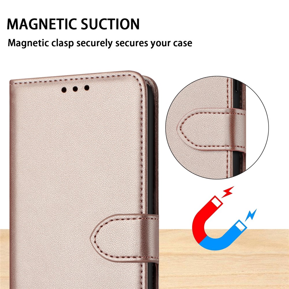  Samsung Galaxy S26 Fodral Läder Roséguld