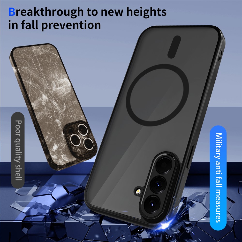  Samsung Galaxy S26 Skal MagSafe Hybrid Transparent / Svart