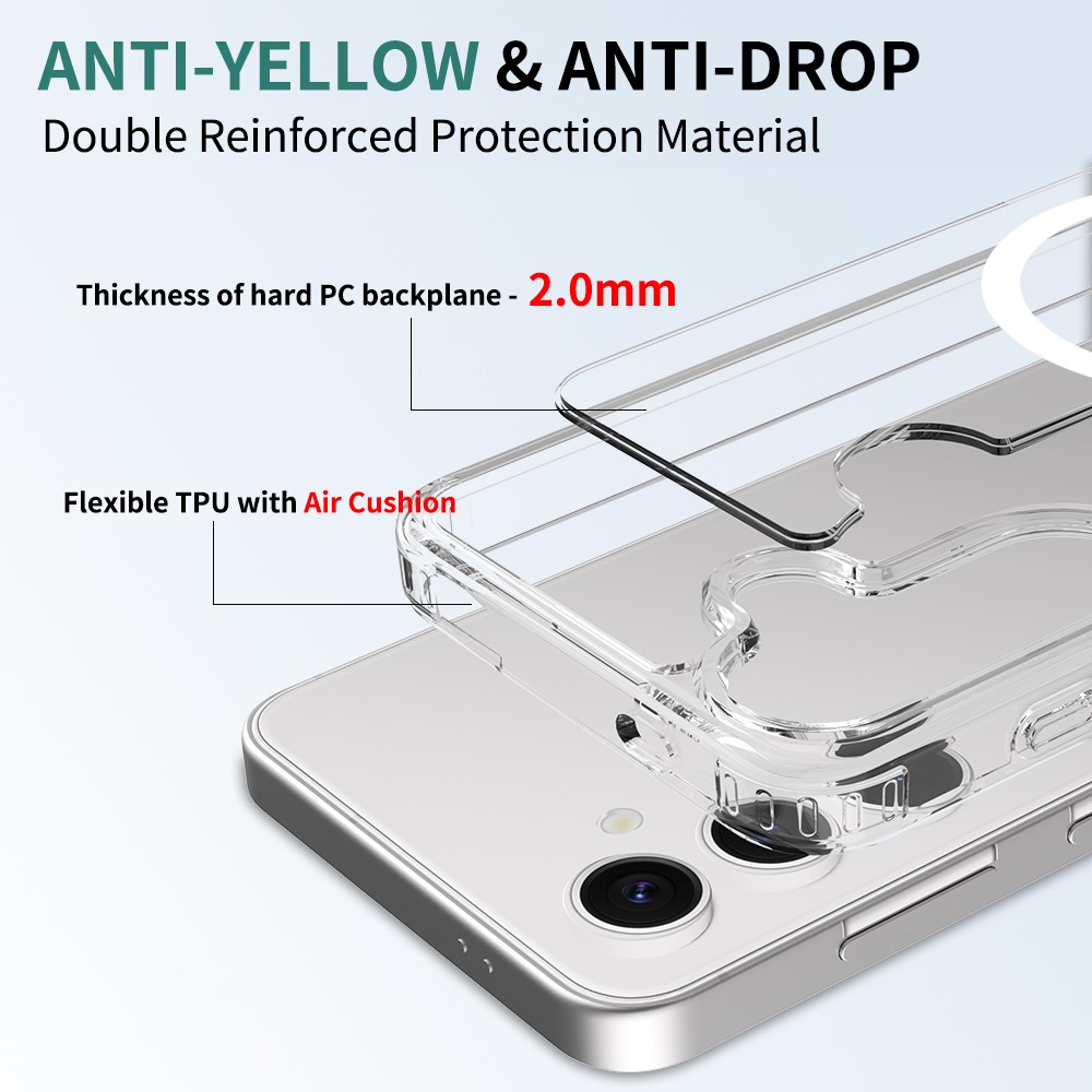  Samsung Galaxy S26 Skal MagSafe Hybrid Transparent