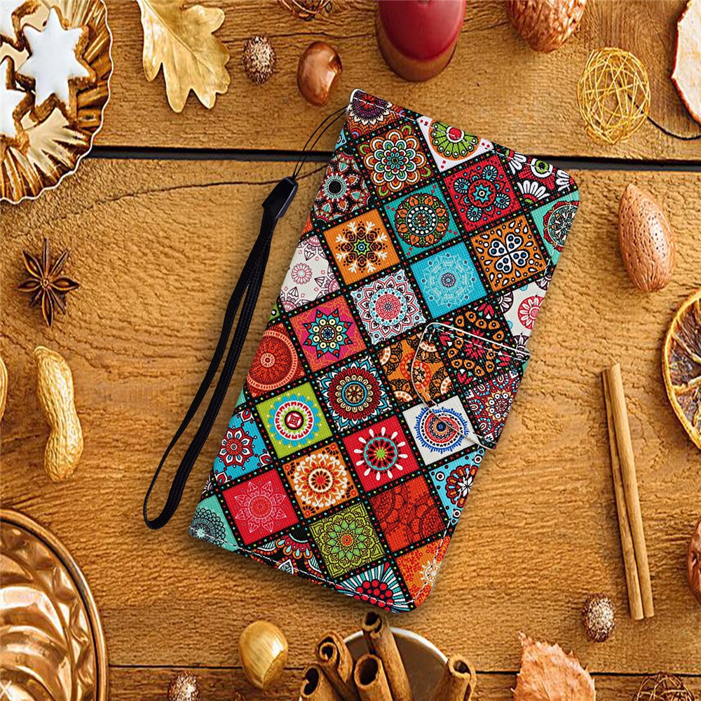  Samsung Galaxy S26 Fodral Med Tryck Mandala Blommor