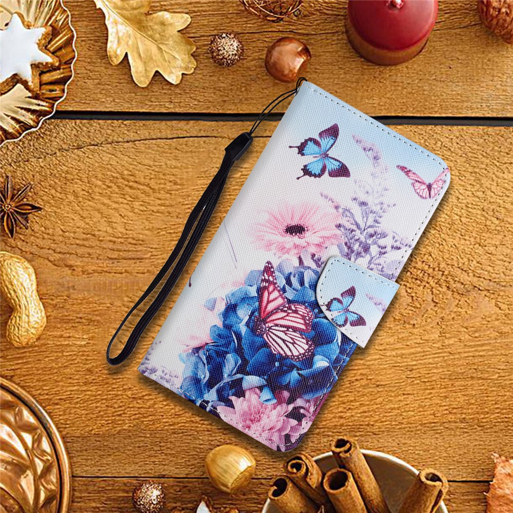  Samsung Galaxy S26 Fodral Med Tryck Fjärilar / Blommor