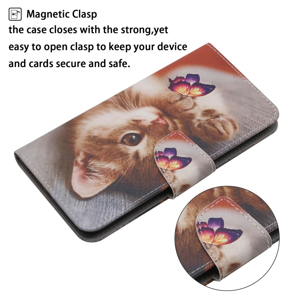  Samsung Galaxy S26 Fodral Med Tryck Katt / Fjäril