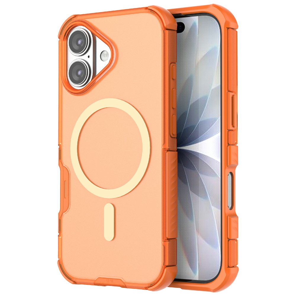  iPhone 17 Skal MagSafe Shockproof Hybrid Orange