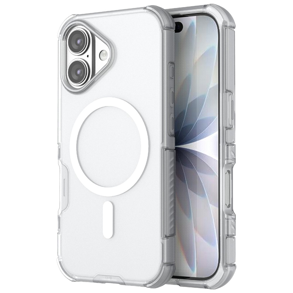  iPhone 17 Skal MagSafe Shockproof Hybrid Vit