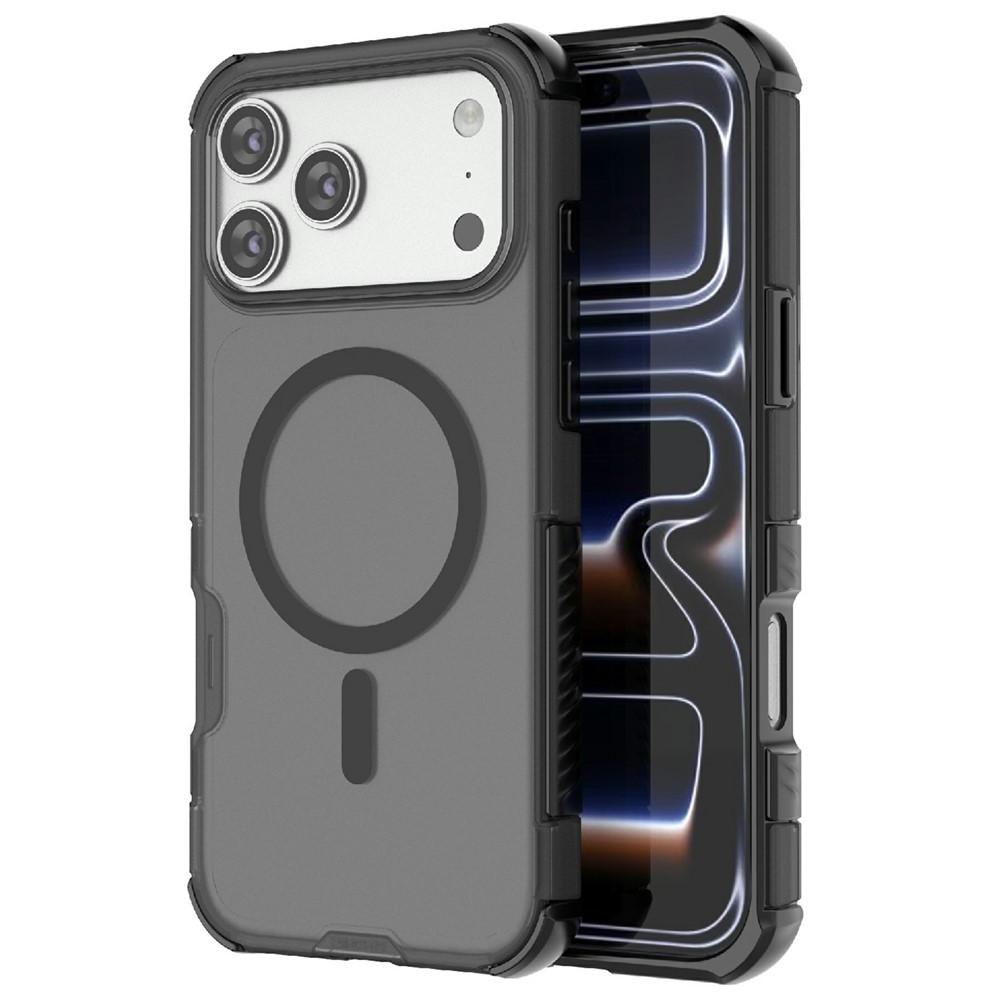  iPhone 17 Pro Skal MagSafe Shockproof Hybrid Svart