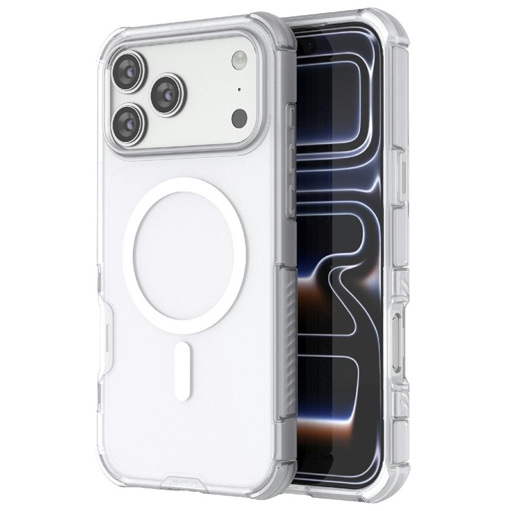  iPhone 17 Pro Skal MagSafe Shockproof Hybrid Vit