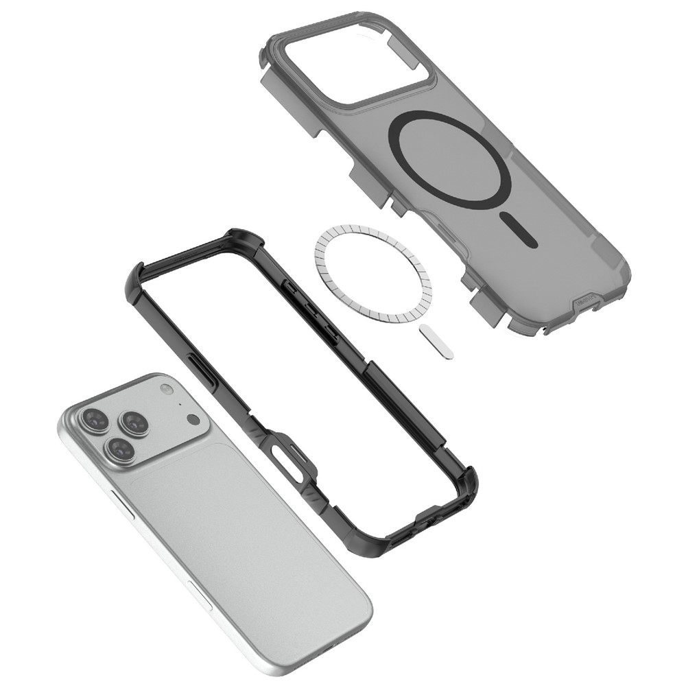  iPhone 17 Pro Max Skal MagSafe Shockproof Hybrid Vit