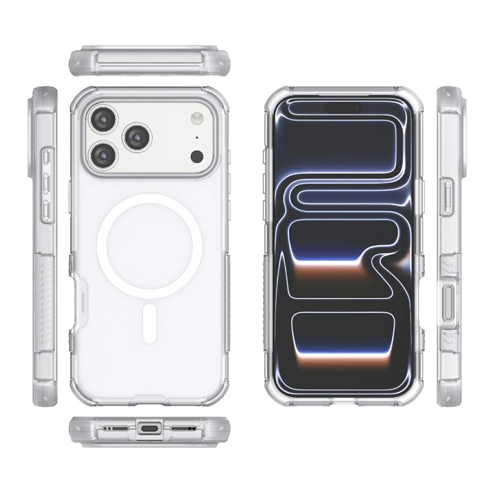  iPhone 17 Pro Max Skal MagSafe Shockproof Hybrid Vit