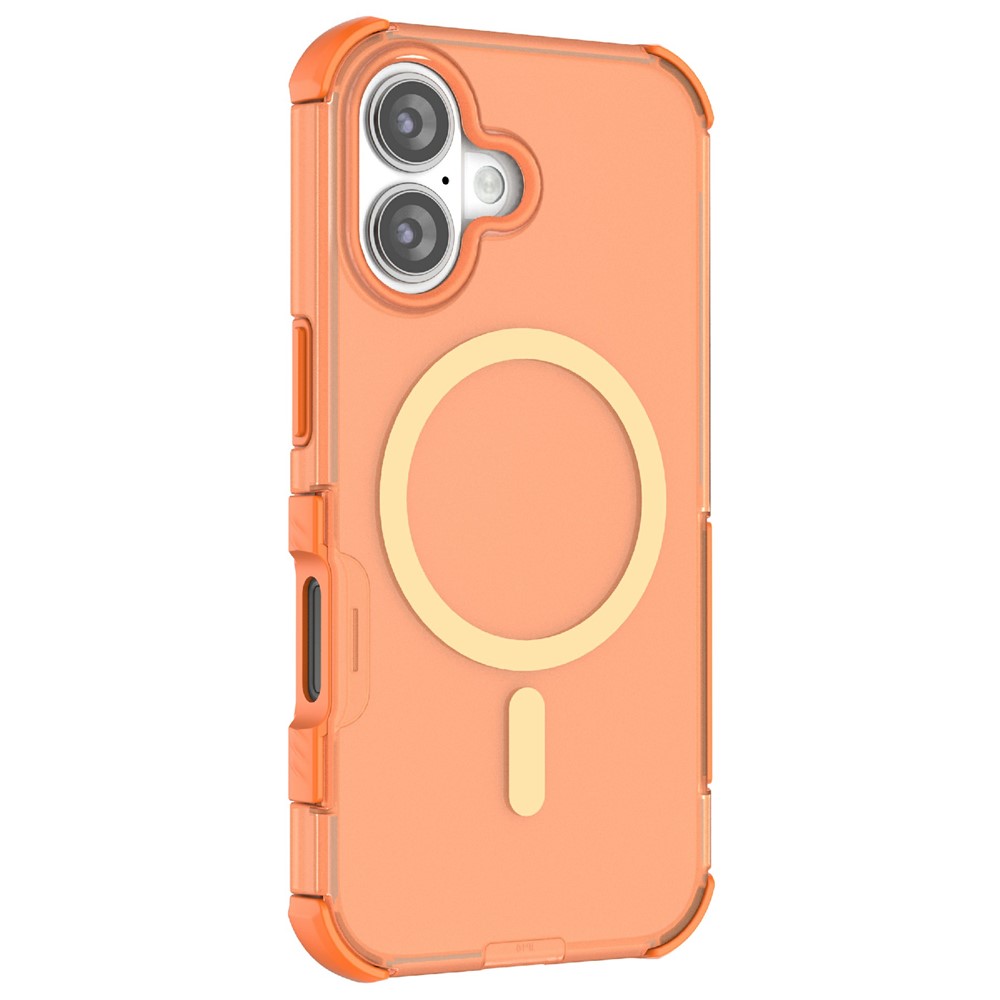  iPhone 16 Skal MagSafe Shockproof Hybrid Orange