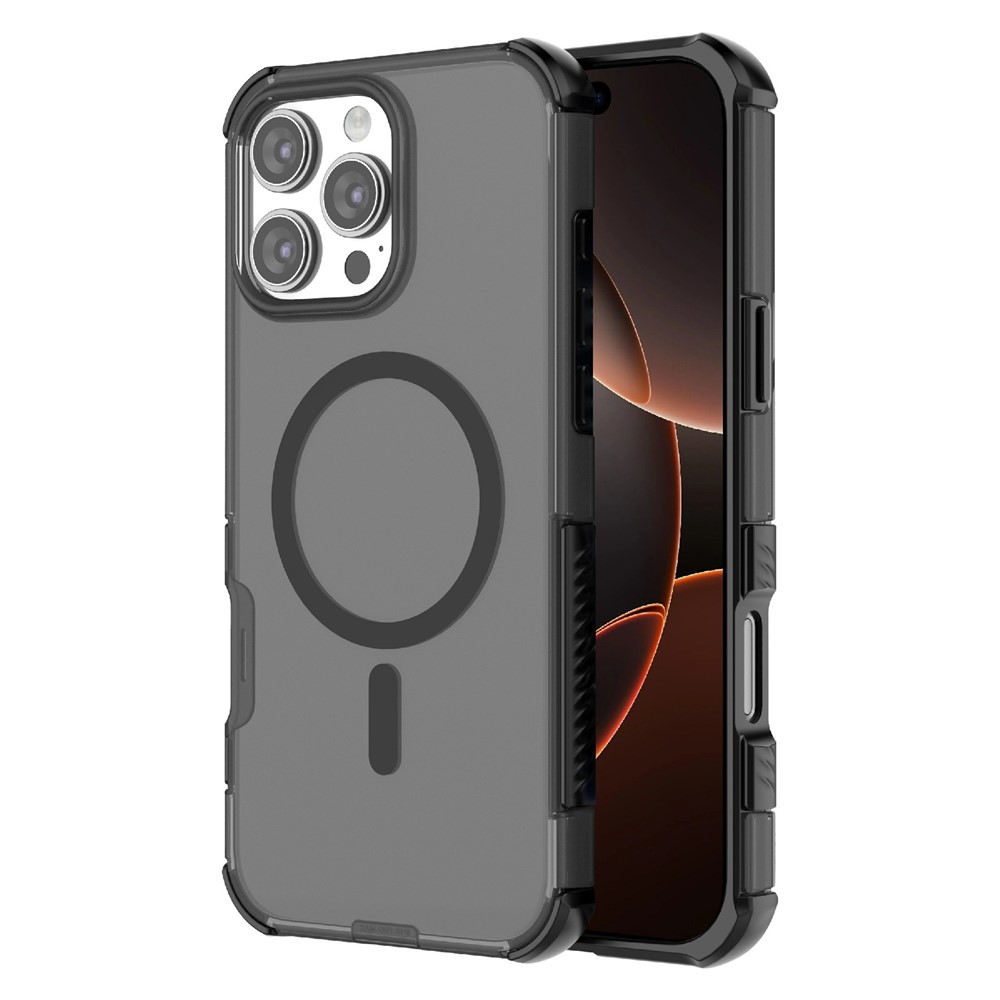 iPhone 16 Pro Skal MagSafe Shockproof Hybrid Svart