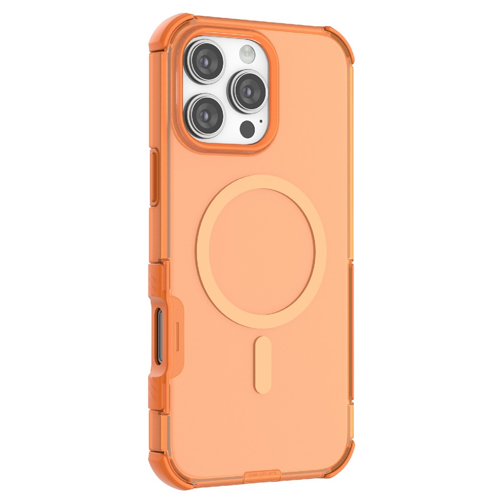  iPhone 16 Pro Skal MagSafe Shockproof Hybrid Orange