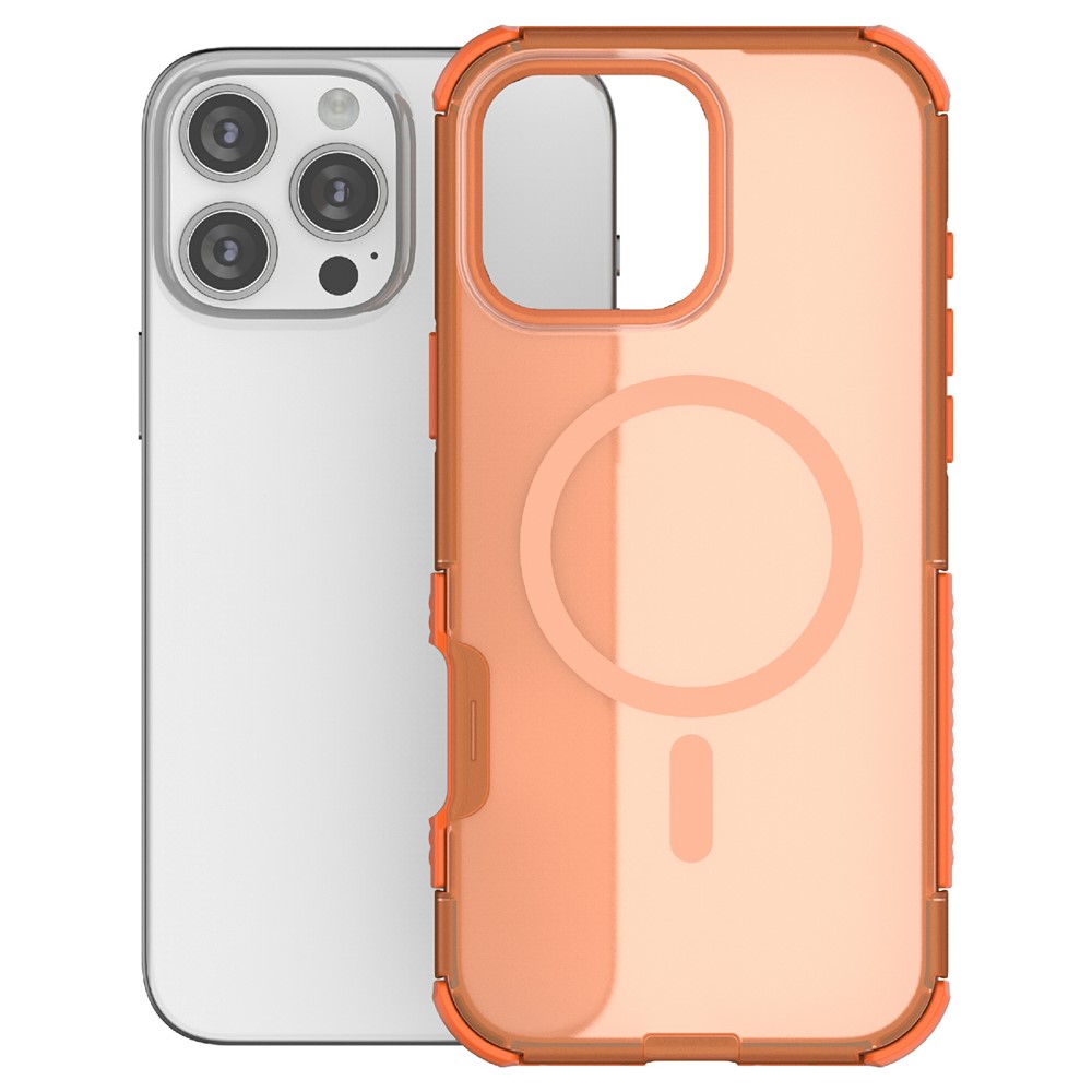  iPhone 16 Pro Skal MagSafe Shockproof Hybrid Orange